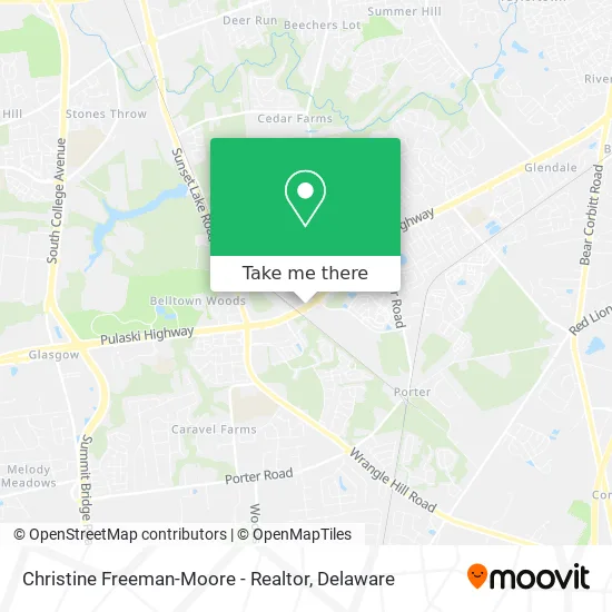 Christine Freeman-Moore - Realtor map