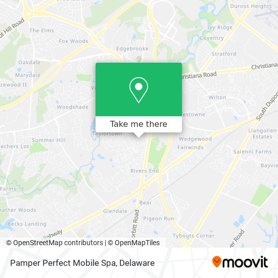 Mapa de Pamper Perfect Mobile Spa