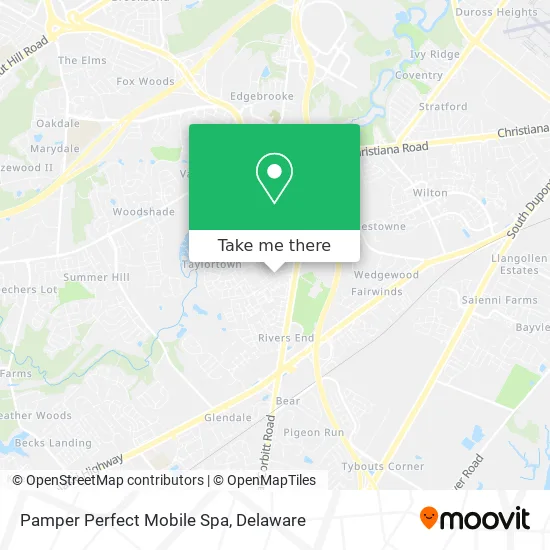 Pamper Perfect Mobile Spa map