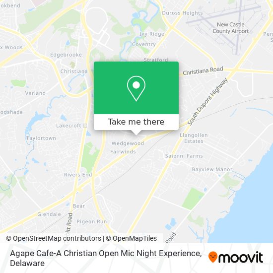 Mapa de Agape Cafe-A Christian Open Mic Night Experience