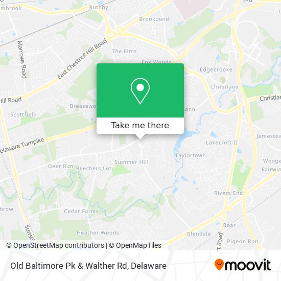 Old Baltimore Pk & Walther Rd map