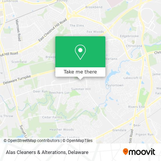 Alas Cleaners & Alterations map