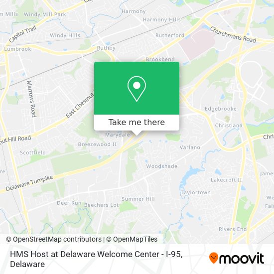 Mapa de HMS Host at Delaware Welcome Center - I-95