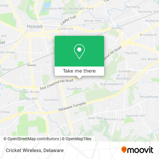 Cricket Wireless map