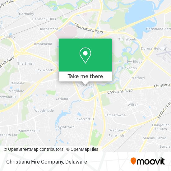 Christiana Fire Company map