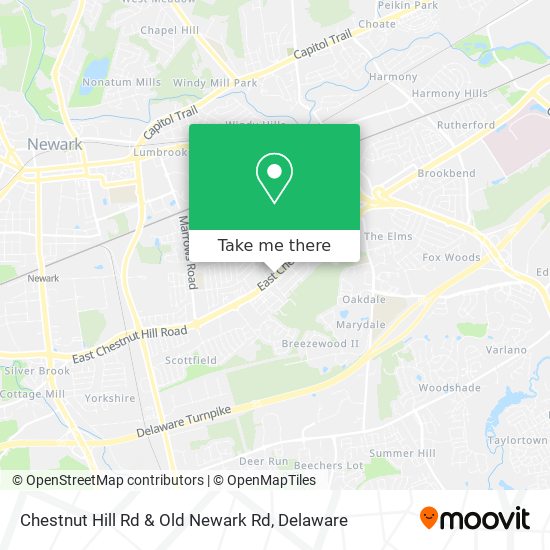 Chestnut Hill Rd & Old Newark Rd map
