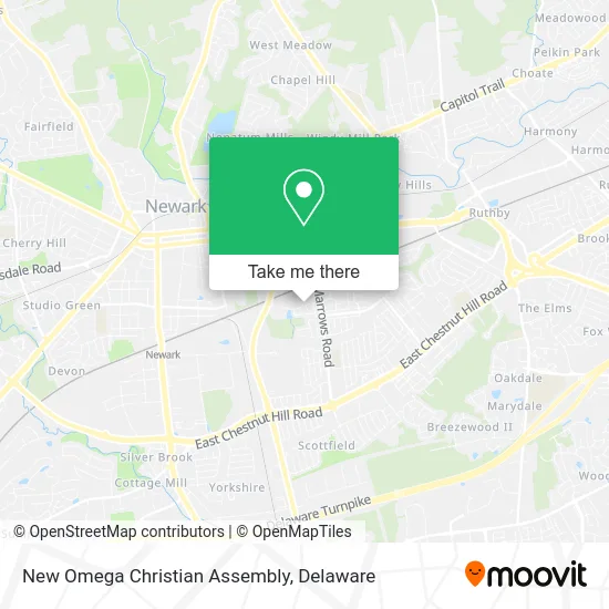 New Omega Christian Assembly map