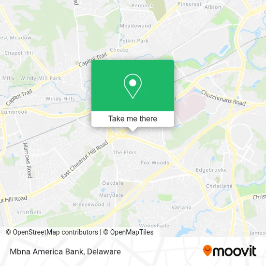 Mbna America Bank map