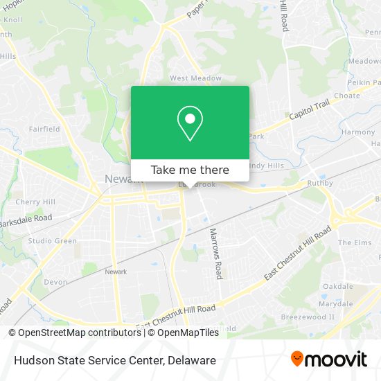 Hudson State Service Center map