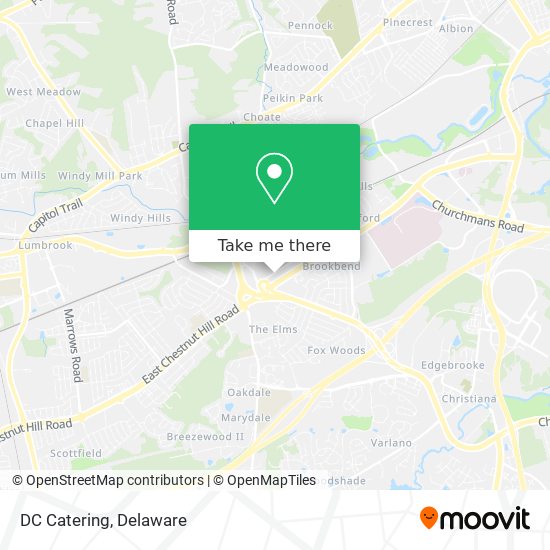 DC Catering map