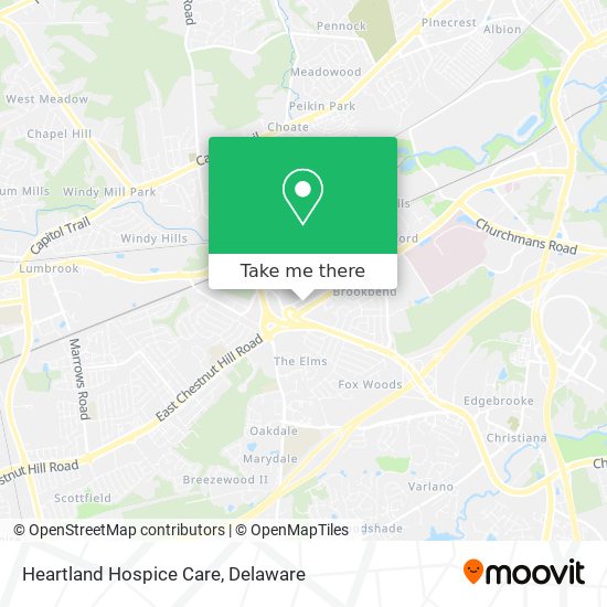 Heartland Hospice Care map