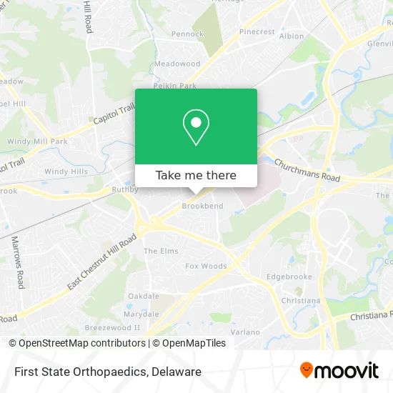 First State Orthopaedics map
