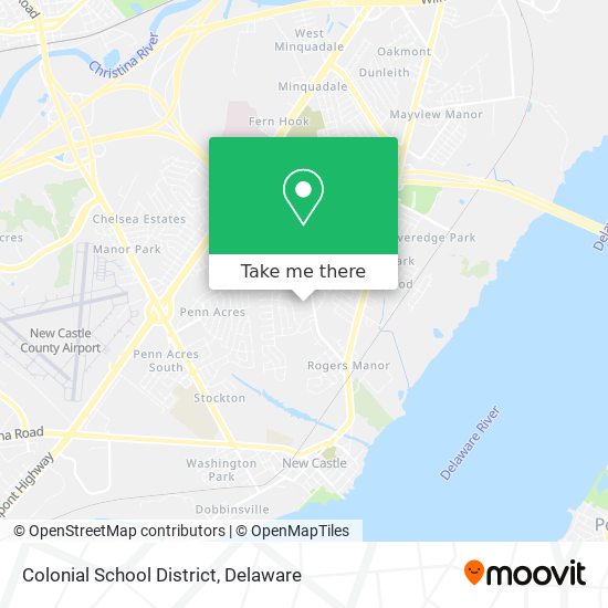 Colonial School District map