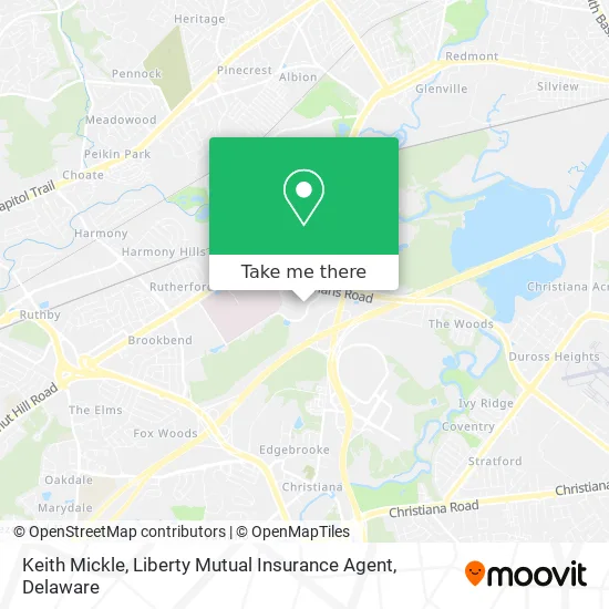 Keith Mickle, Liberty Mutual Insurance Agent map