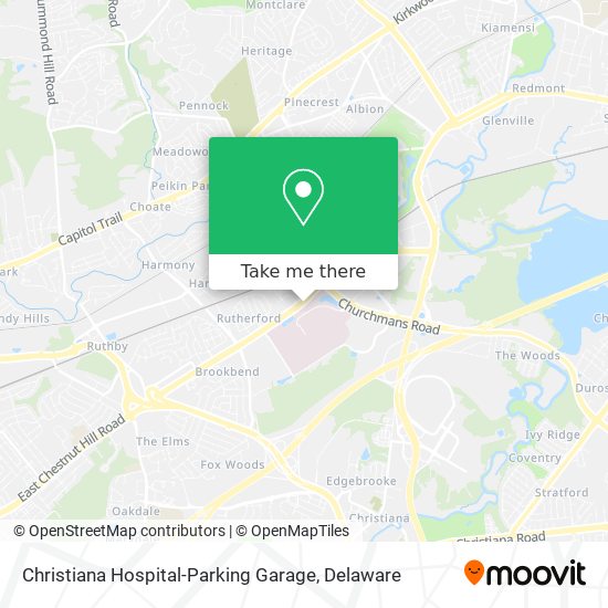 Christiana Hospital-Parking Garage map