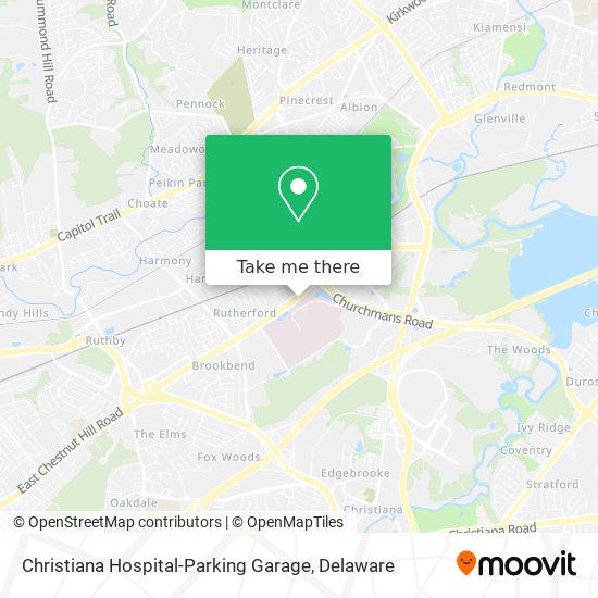 Mapa de Christiana Hospital-Parking Garage