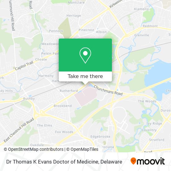 Mapa de Dr Thomas K Evans Doctor of Medicine