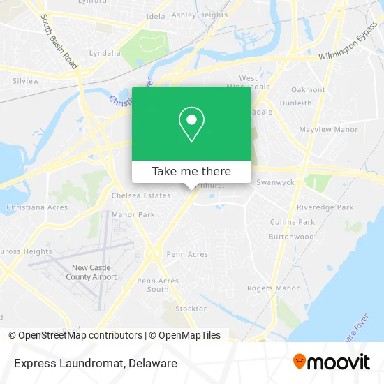 Express Laundromat map
