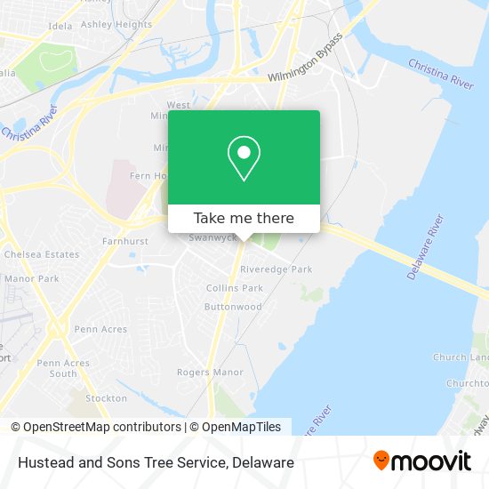Hustead and Sons Tree Service map