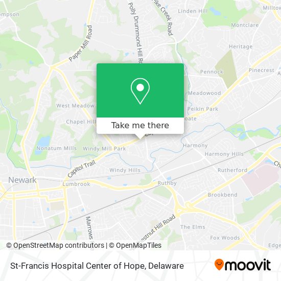 St-Francis Hospital Center of Hope map