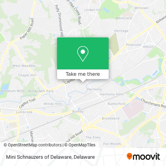 Mini Schnauzers of Delaware map