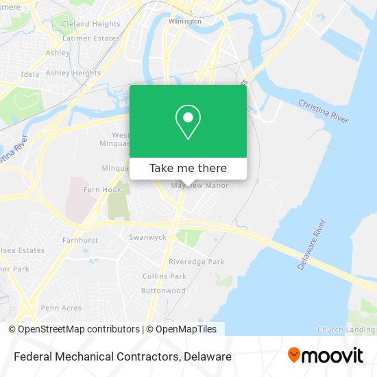 Federal Mechanical Contractors map