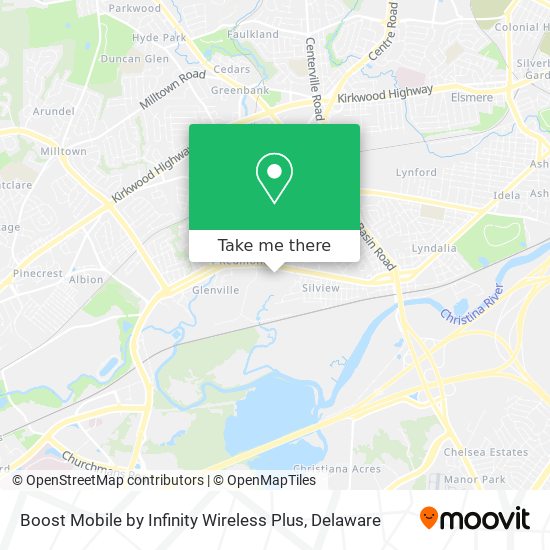 Boost Mobile by Infinity Wireless Plus map
