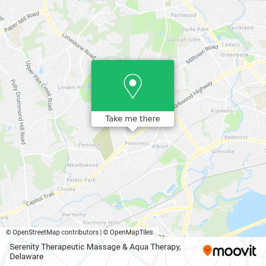 Mapa de Serenity Therapeutic Massage & Aqua Therapy