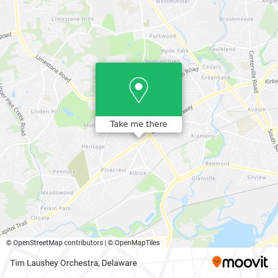 Mapa de Tim Laushey Orchestra