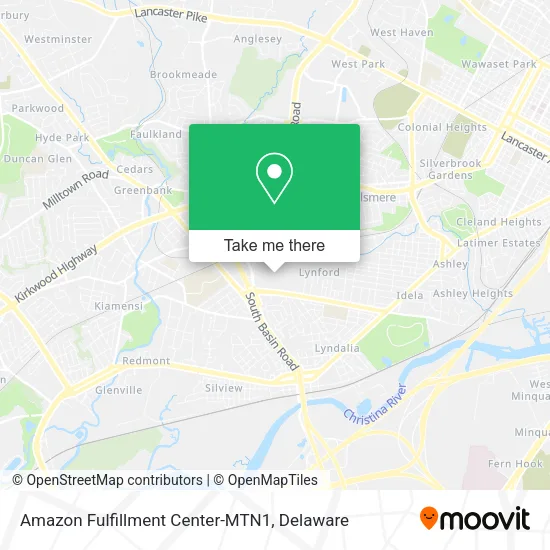 Amazon Fulfillment Center-MTN1 map