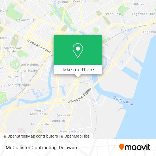 McCollister Contracting map