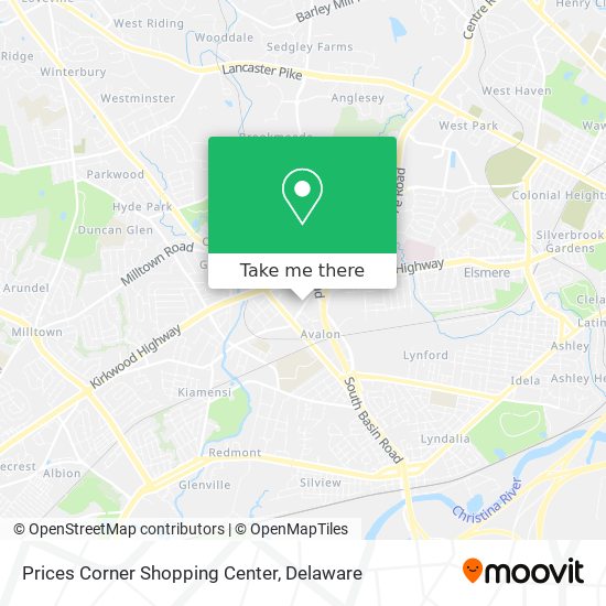 Prices Corner Shopping Center map