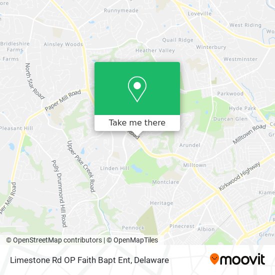 Mapa de Limestone Rd OP Faith Bapt Ent