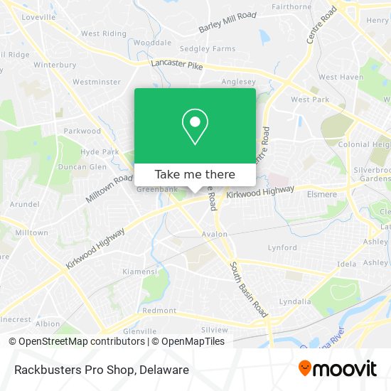 Mapa de Rackbusters Pro Shop