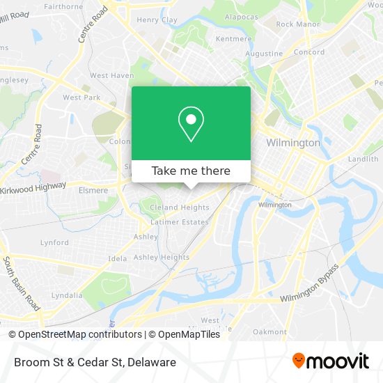 Mapa de Broom St & Cedar St