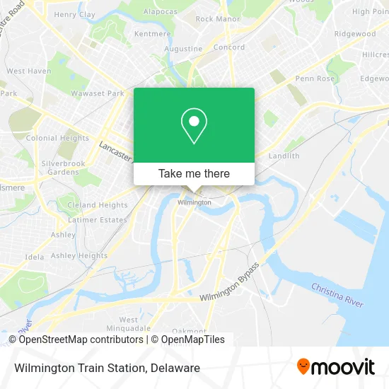 Wilmington Train Station map