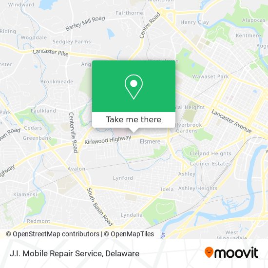 Mapa de J.I. Mobile Repair Service