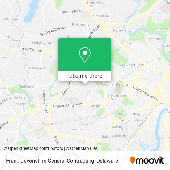 Frank Devonshire General Contracting map
