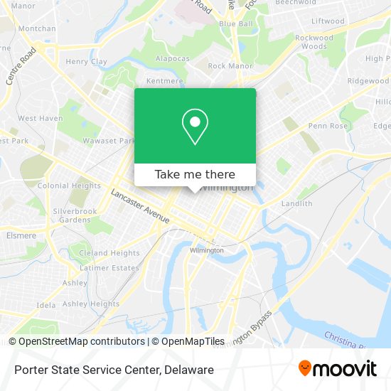 Porter State Service Center map