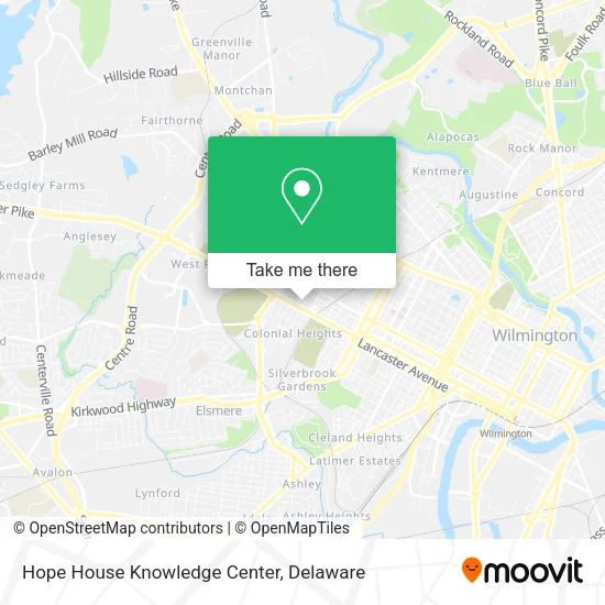 Hope House Knowledge Center map