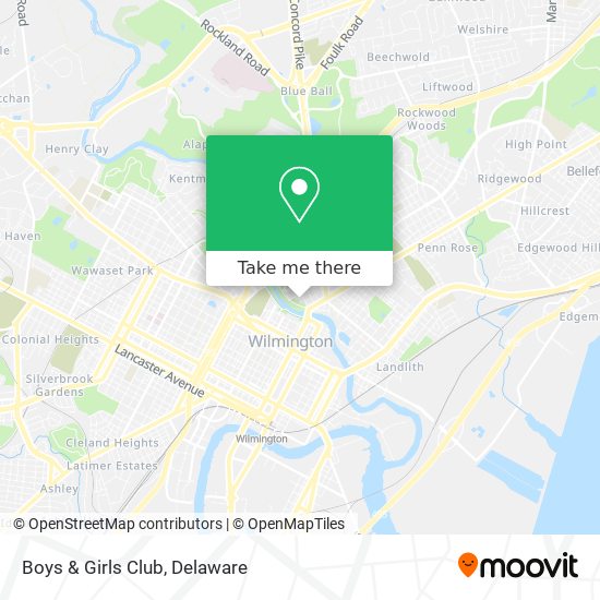 Boys & Girls Club map