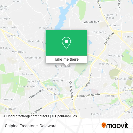 Calpine Freestone map