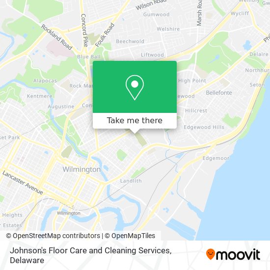 Mapa de Johnson's Floor Care and Cleaning Services