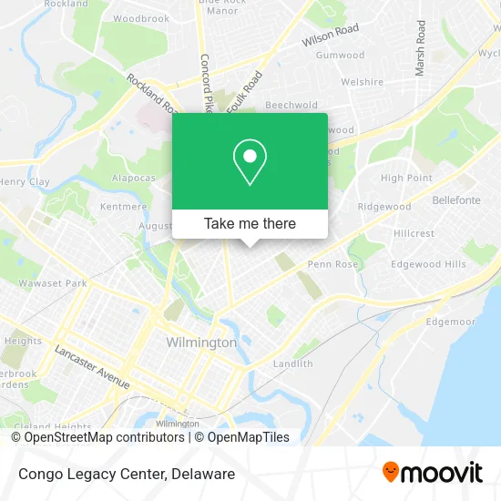 Congo Legacy Center map