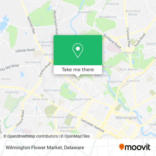 Wilmington Flower Market map
