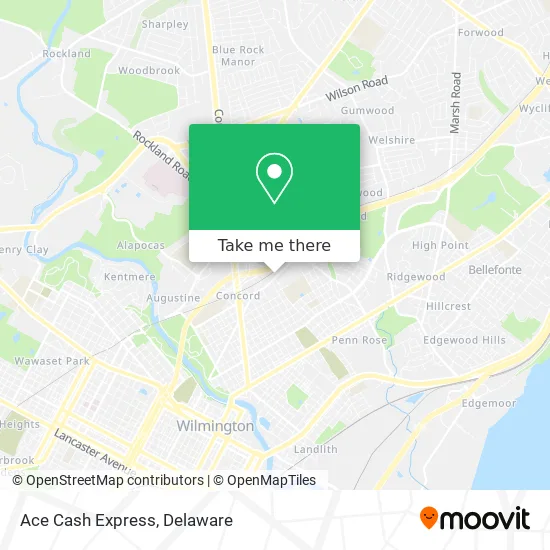 Ace Cash Express map