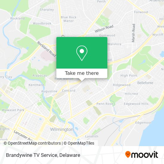 Brandywine TV Service map