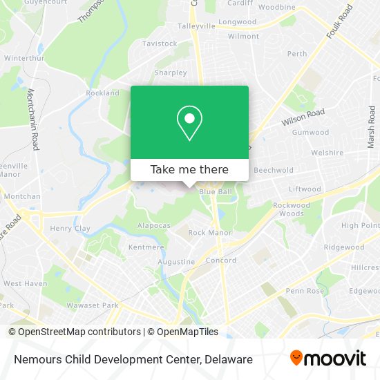 Mapa de Nemours Child Development Center