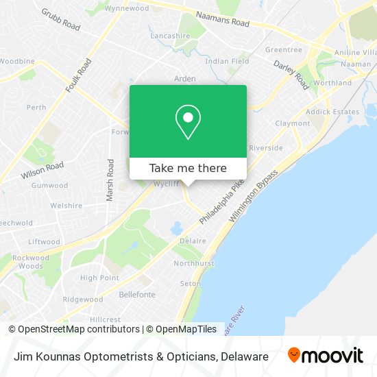 Jim Kounnas Optometrists & Opticians map