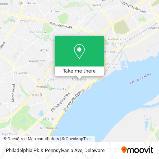 Philadelphia Pk & Pennsylvania Ave map